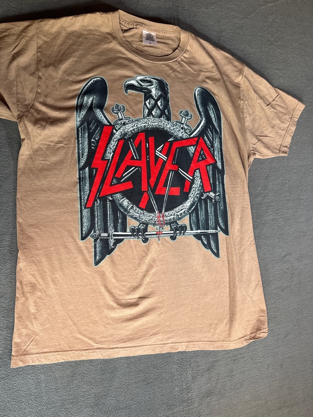 XL Tan Slayer Graphic T-Shirt